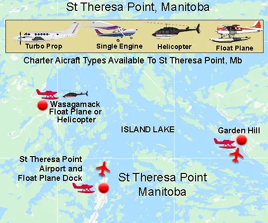 Island Lake regional destinations map
